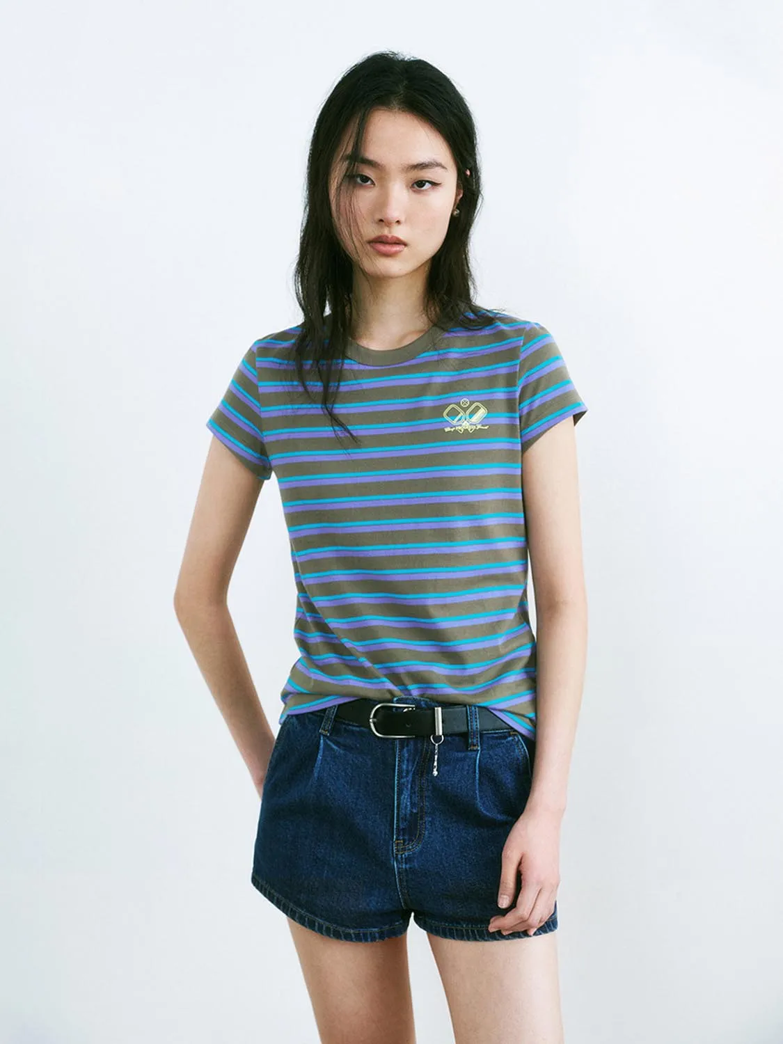 Striped Short Sleeve T-Shirts sold by Urban Revivo product image thumbnail 5
