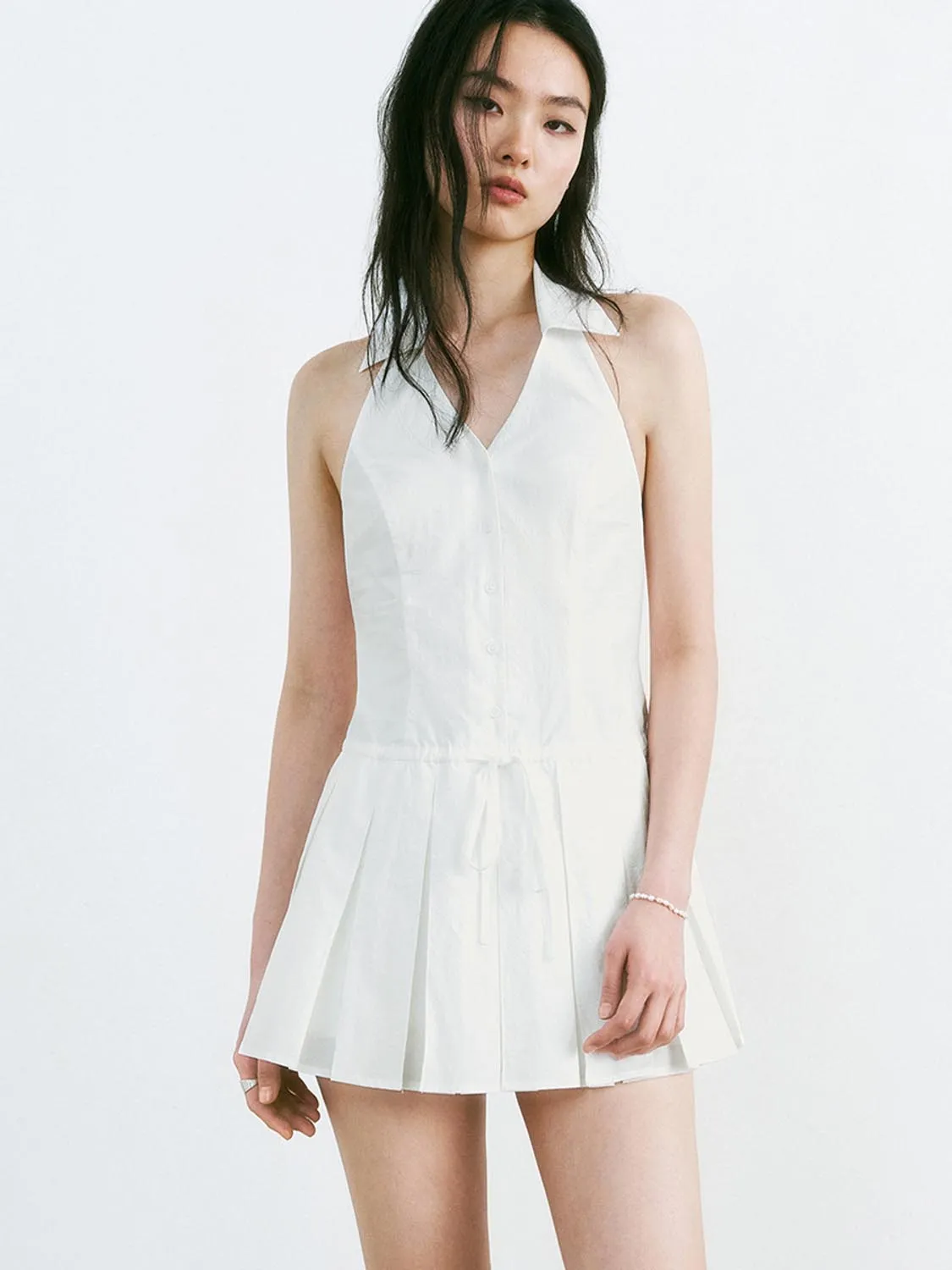 Sleeveless Lapel A-Line Dresses sold by Urban Revivo product image thumbnail 5