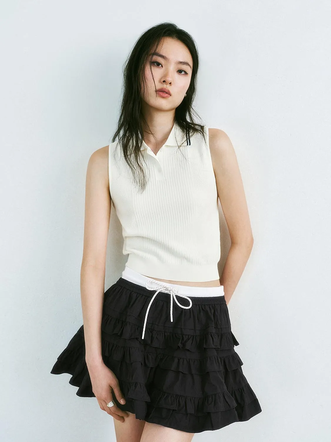 Sleeveless Knitted T-Shirts sold by Urban Revivo