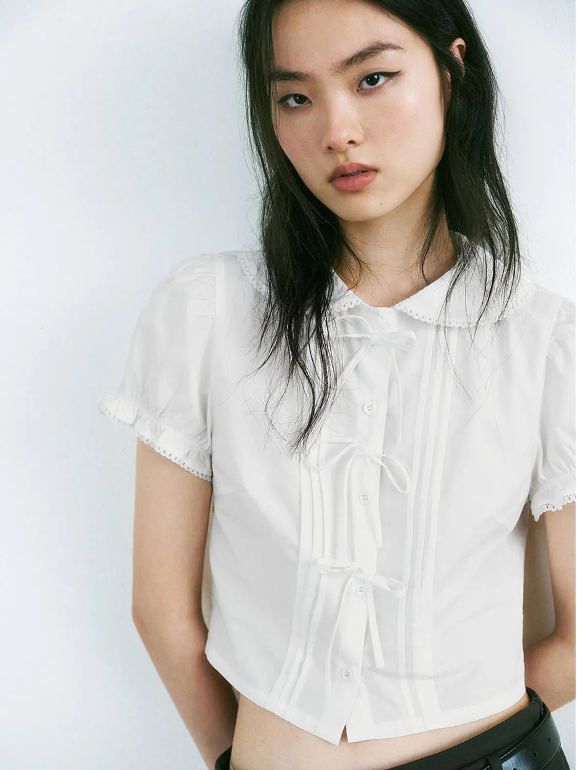 Peter Pan Collar Shirts sold by Urban Revivo product image thumbnail 5