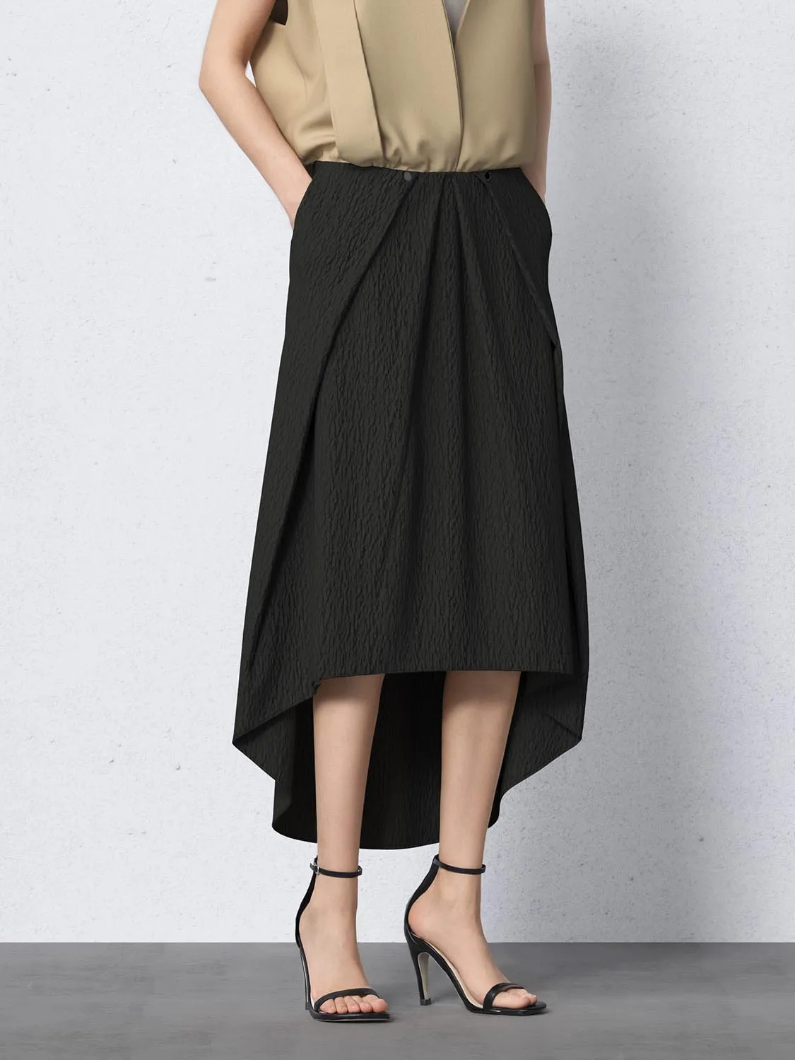 Irregular Hem A-Line Skirts sold by Urban Revivo