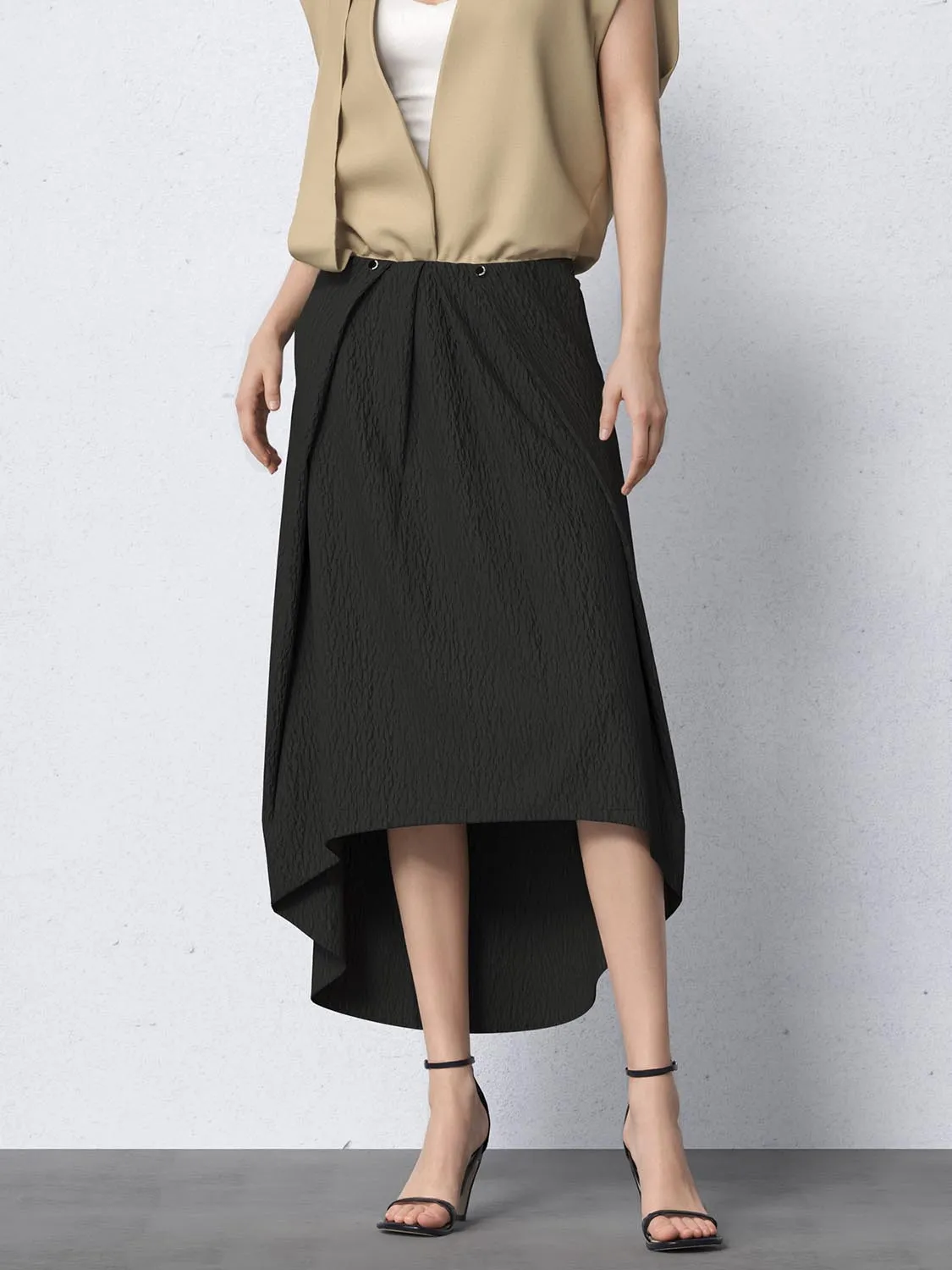 Irregular Hem A-Line Skirts sold by Urban Revivo product image thumbnail 3