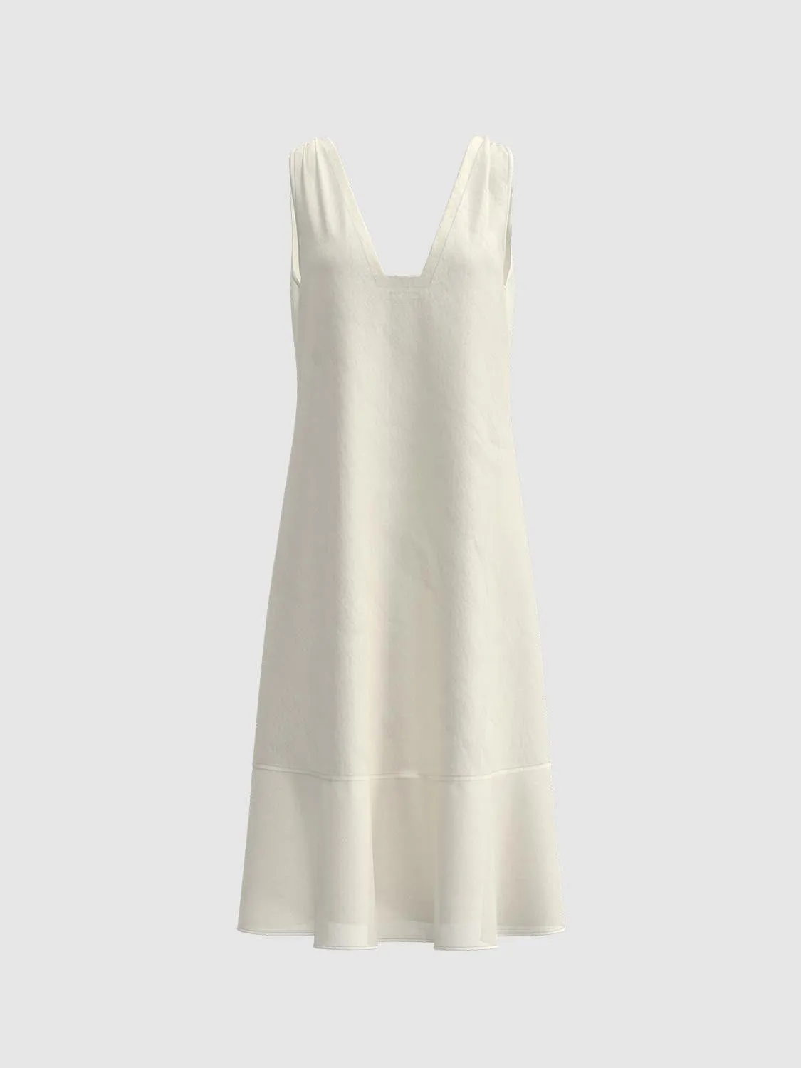 Square Neck Wide Strap A-Line Dresses sold by Urban Revivo product image thumbnail 4