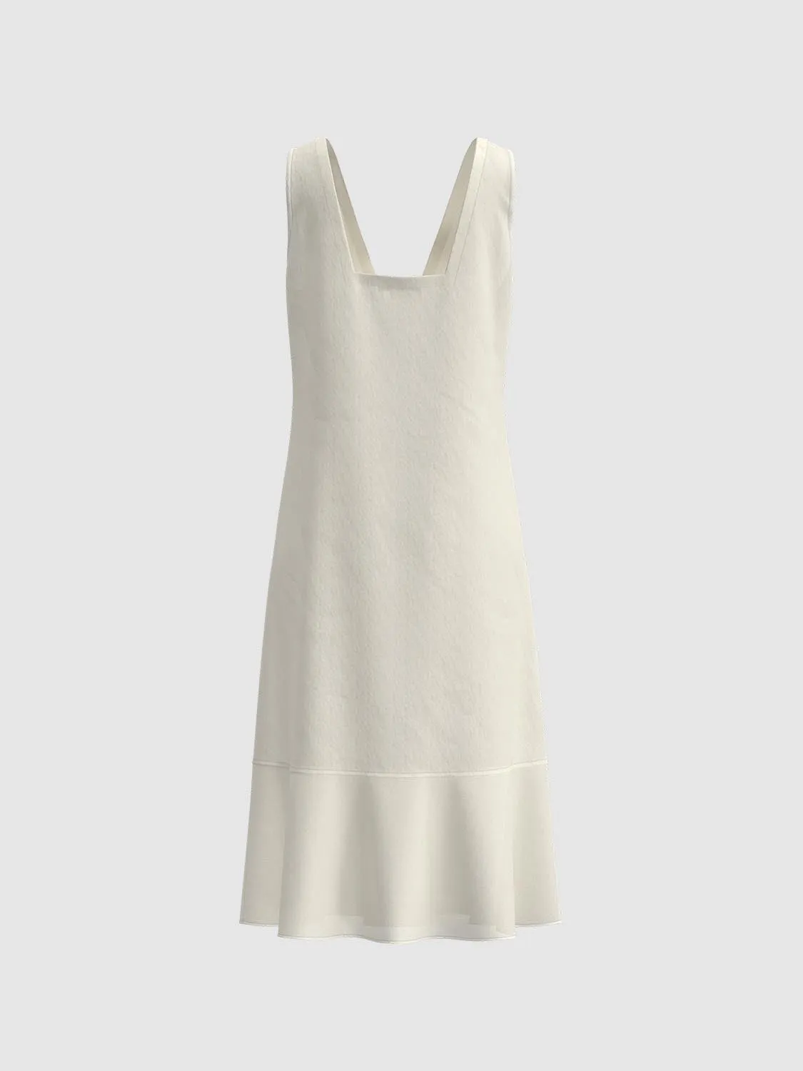 Square Neck Wide Strap A-Line Dresses sold by Urban Revivo product image thumbnail 5