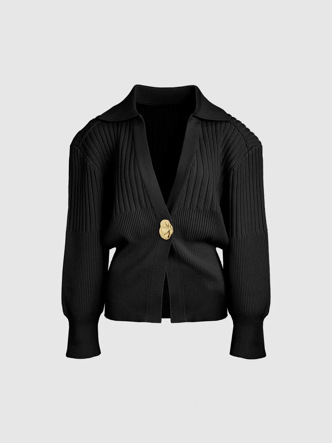 Lapel Knitted Cardigans sold by Urban Revivo product image thumbnail 5
