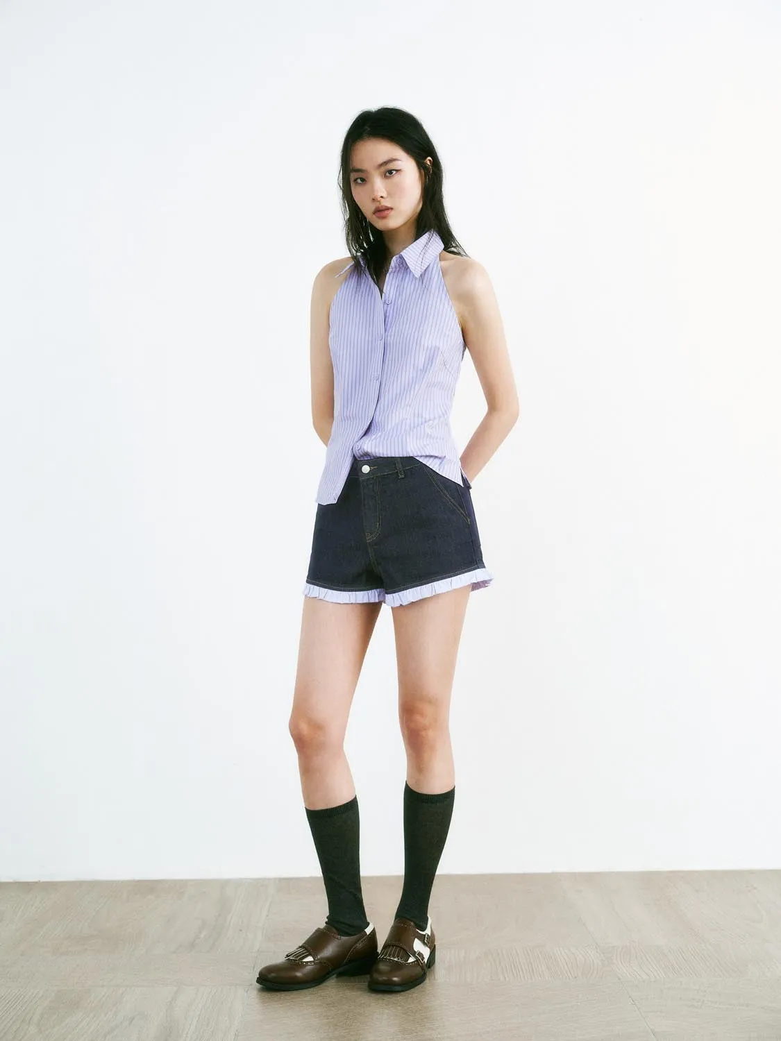 Sleeveless Striped Shirts sold by Urban Revivo product image thumbnail 4