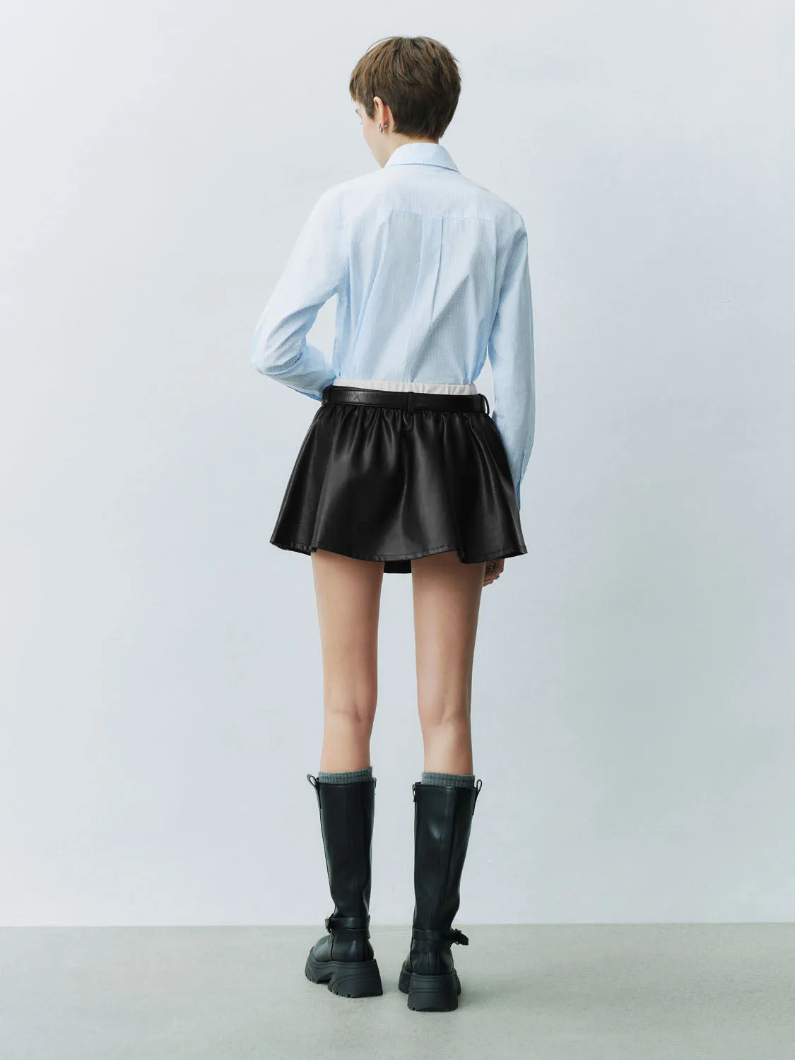 Flower Décor Cropped Shirts sold by Urban Revivo product image thumbnail 4