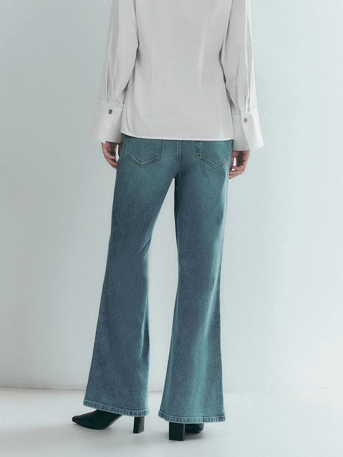 Flared Denim Jeans sold by Urban Revivo product image thumbnail 3