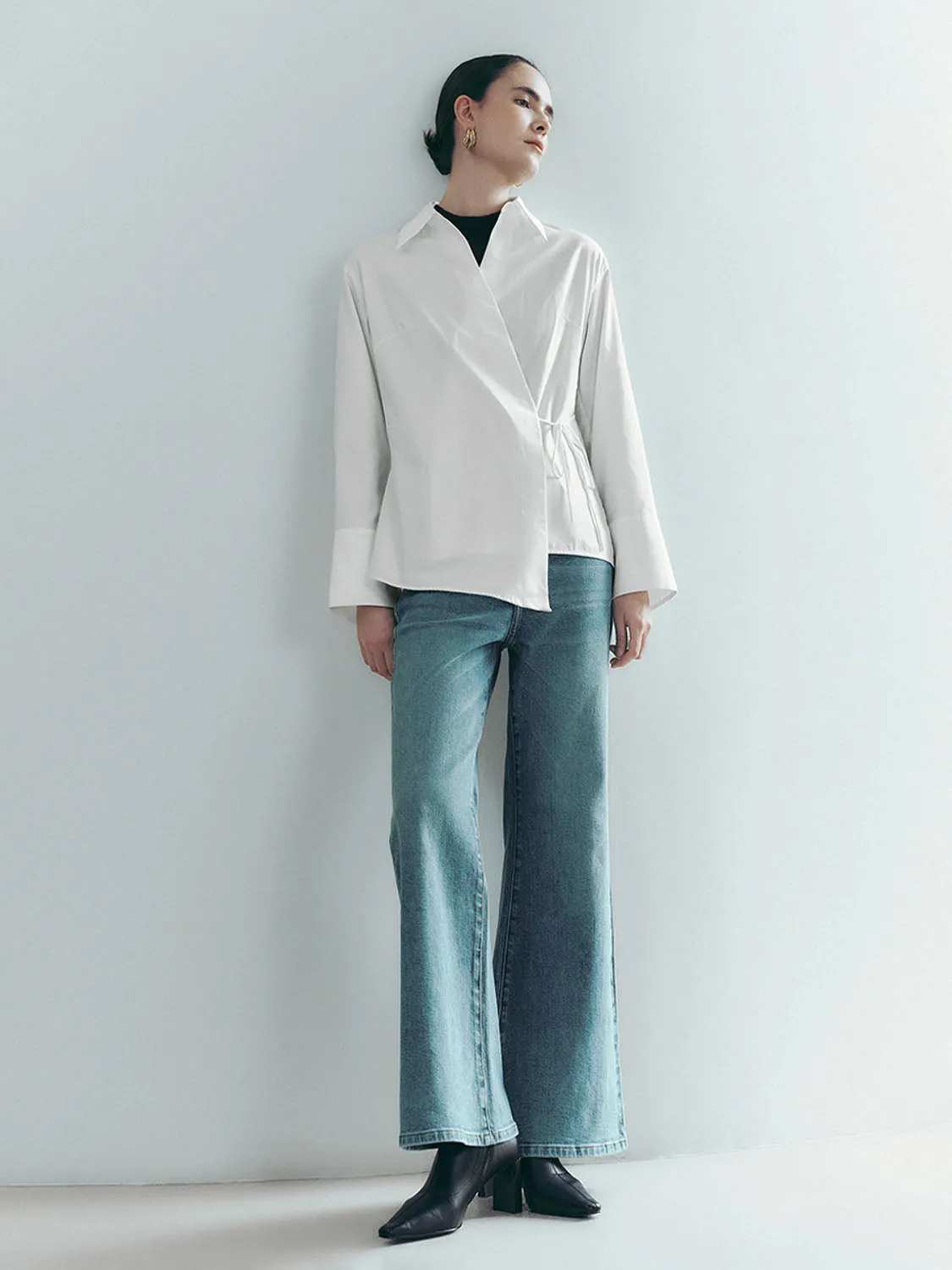 Flared Denim Jeans sold by Urban Revivo product image thumbnail 5