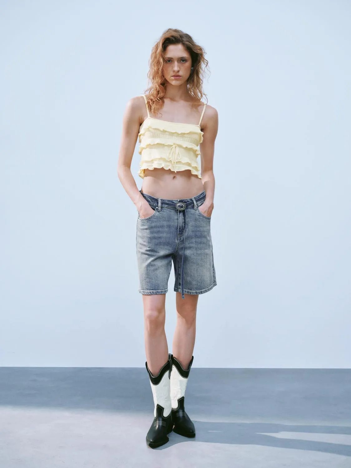Denim Shorts sold by Urban Revivo product image thumbnail 5