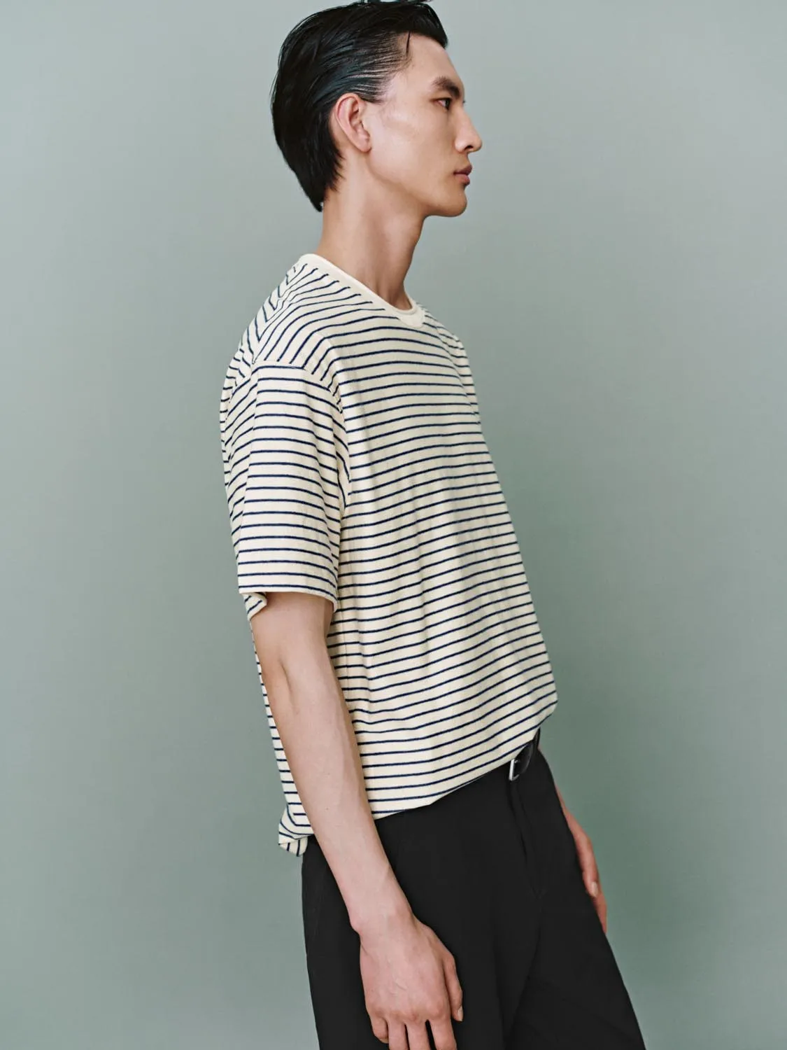 Striped Short Sleeve T-Shirts sold by Urban Revivo product image thumbnail 2