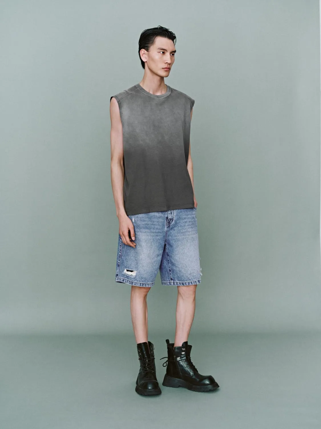 Denim Shorts sold by Urban Revivo product image thumbnail 4