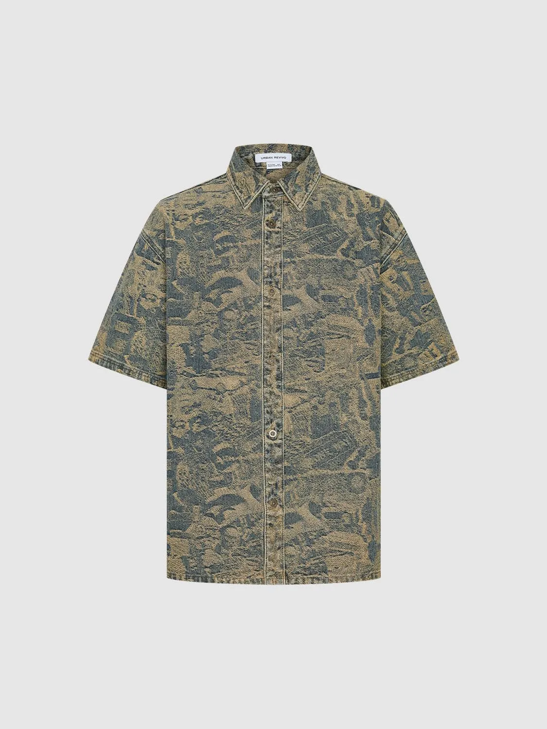 Short Sleeve Denim Shirts sold by Urban Revivo product image thumbnail 3