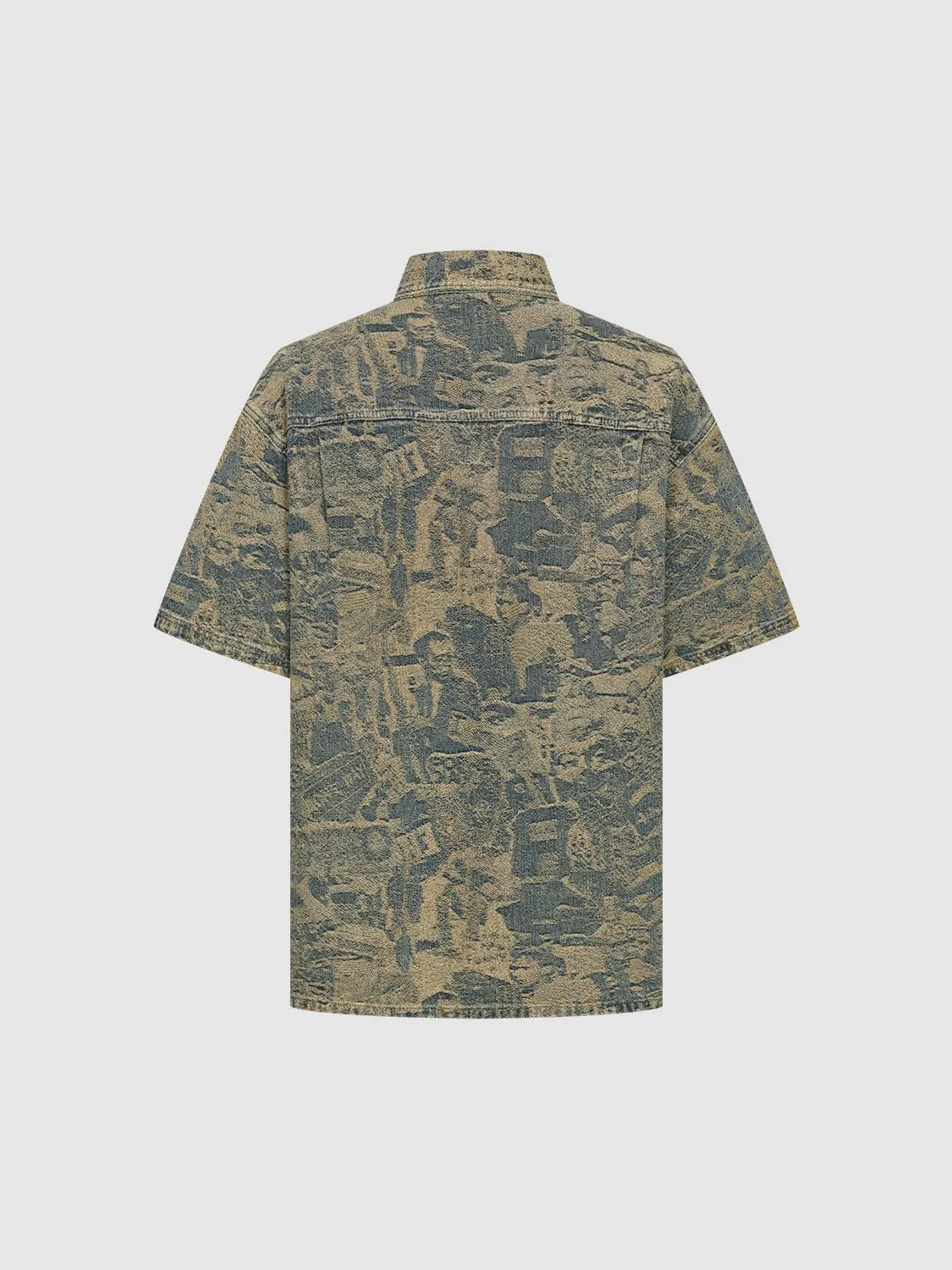 Short Sleeve Denim Shirts sold by Urban Revivo product image thumbnail 2