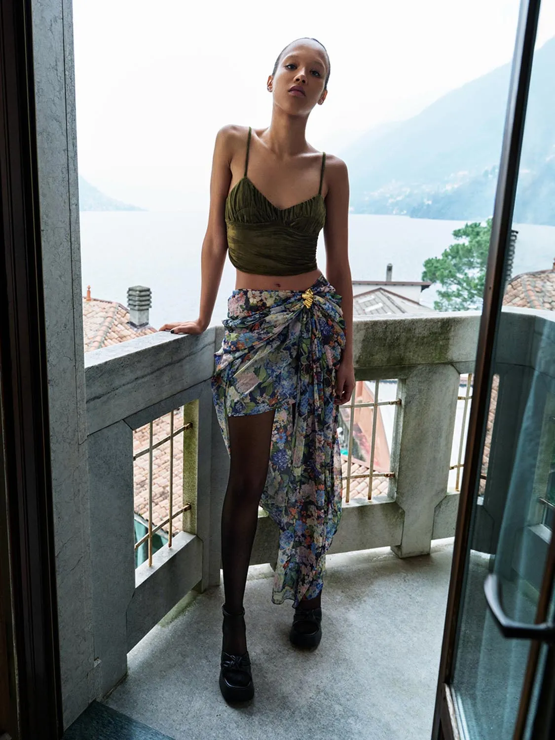 Floral Draped Skirts sold by Urban Revivo product image thumbnail 2