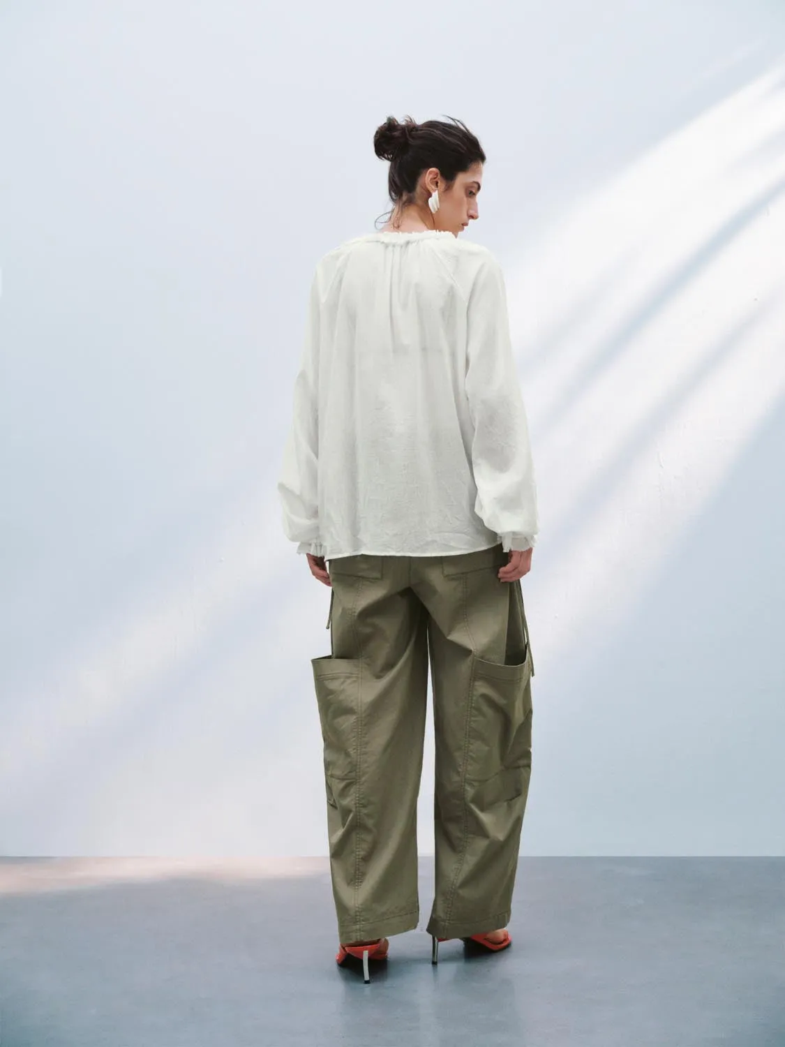 Ruffle Hem Overhead Shirt sold by Urban Revivo product image thumbnail 4