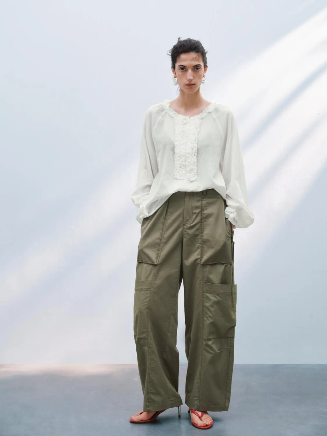 Ruffle Hem Overhead Shirt sold by Urban Revivo product image thumbnail 5