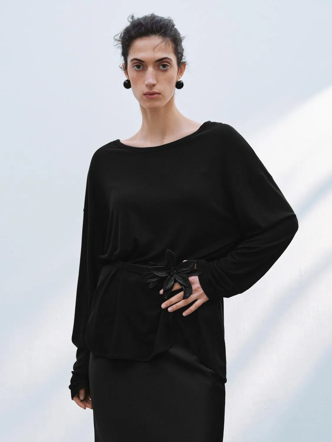 Loose Long Sleeve T-Shirts sold by Urban Revivo