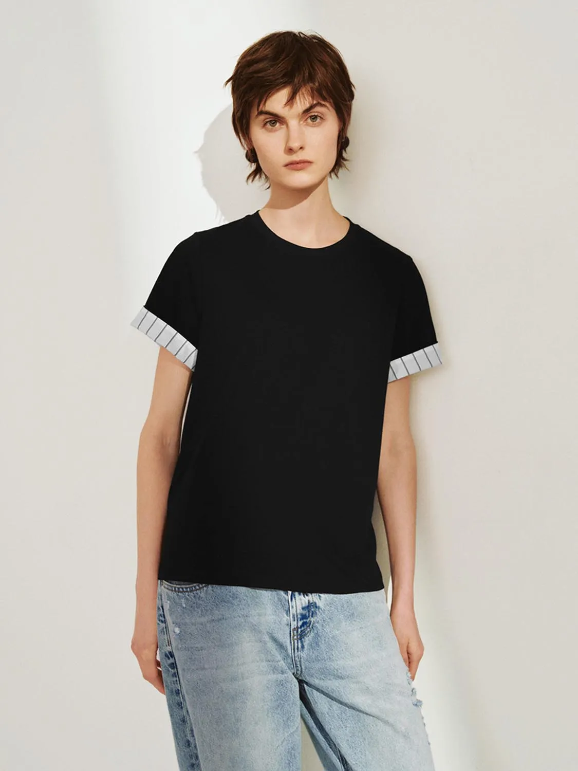 Loose Short Sleeve T-Shirts sold by Urban Revivo product image thumbnail 3