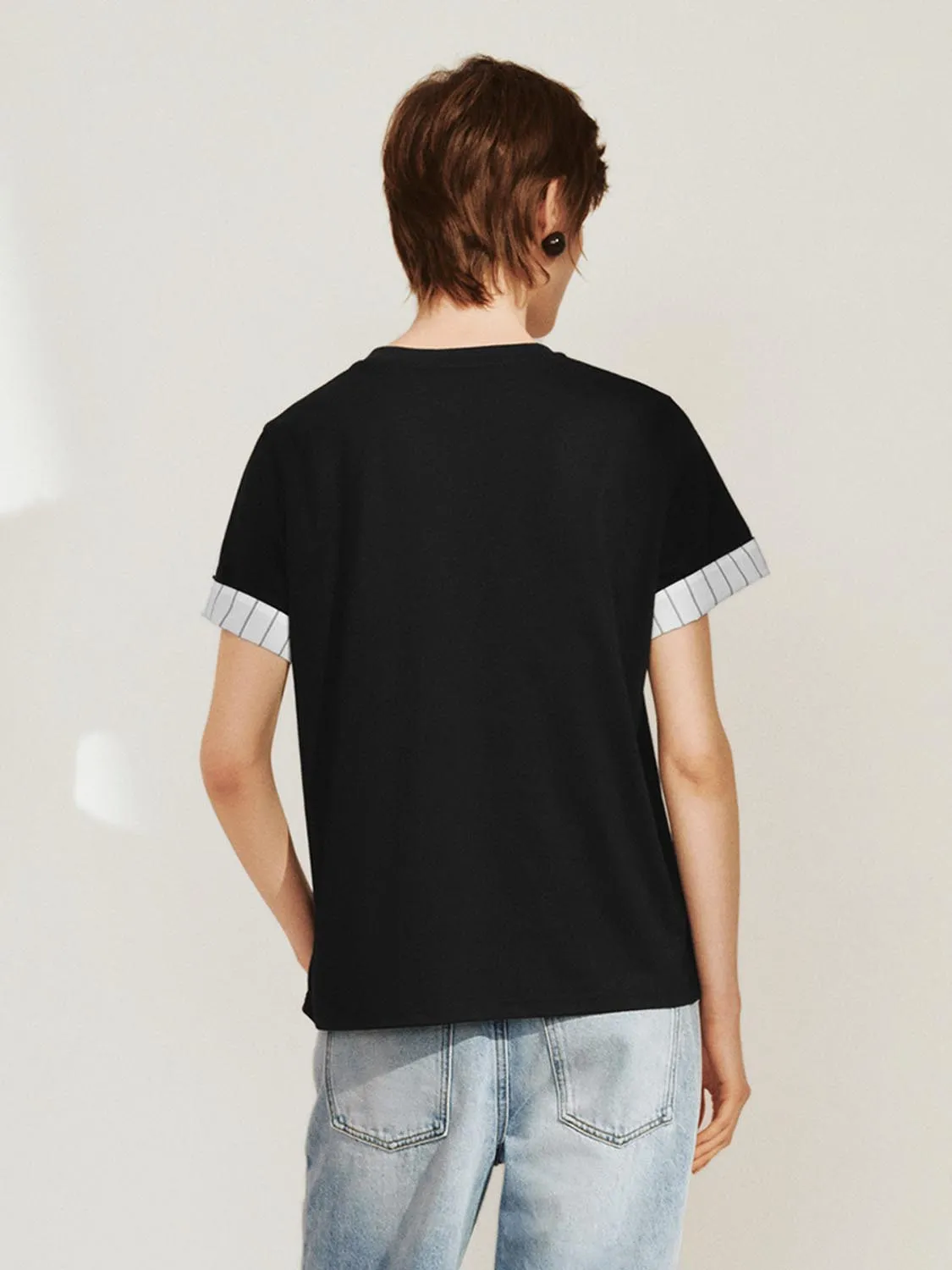 Loose Short Sleeve T-Shirts sold by Urban Revivo product image thumbnail 2
