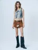 Denim Lace Up Front Jackets sold by Urban Revivo