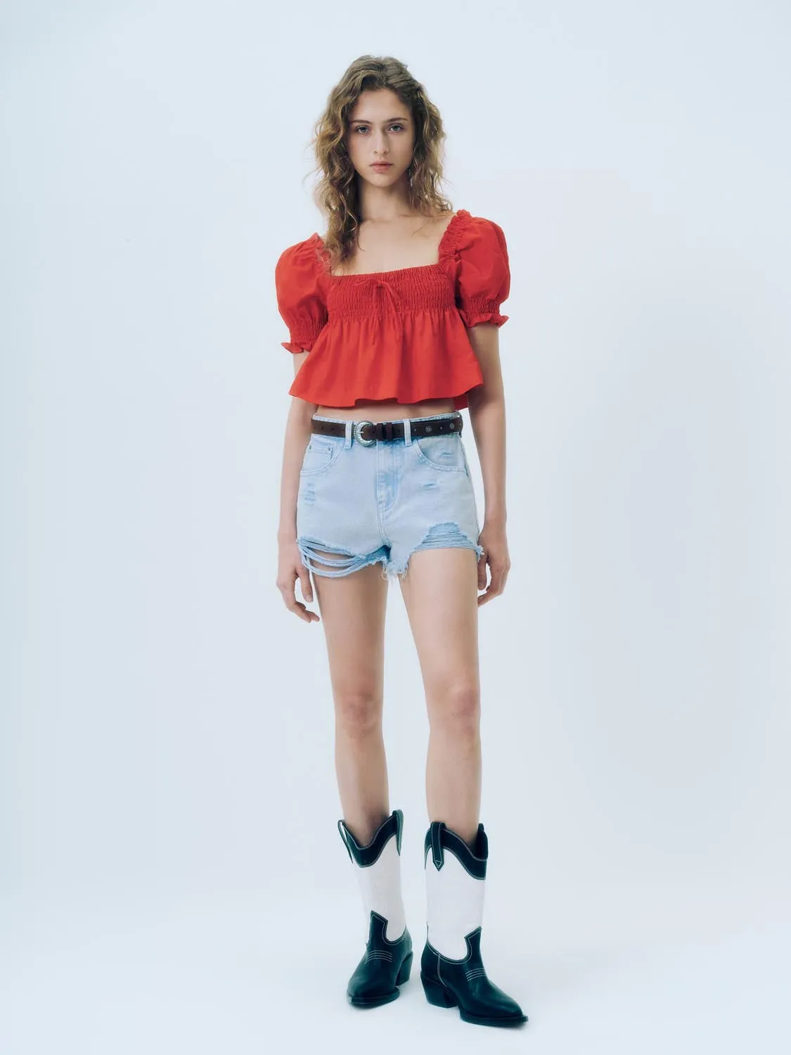 Leisure Denim Shorts sold by Urban Revivo product image thumbnail 4