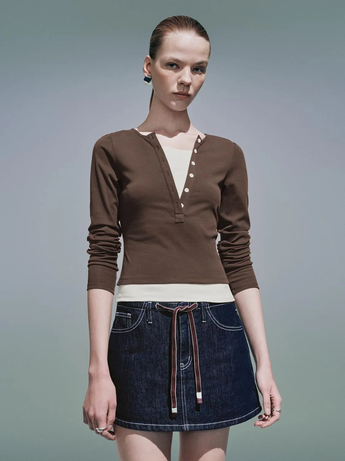 Button Half Placket T-Shirts sold by Urban Revivo