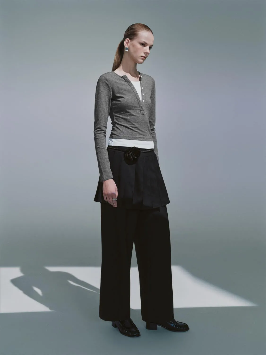 Button Half Placket T-Shirts sold by Urban Revivo product image thumbnail 5