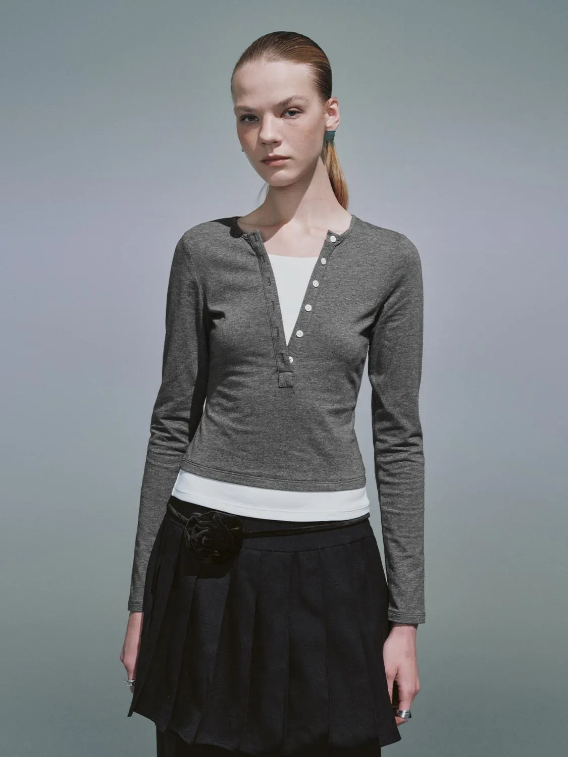 Button Half Placket T-Shirts sold by Urban Revivo