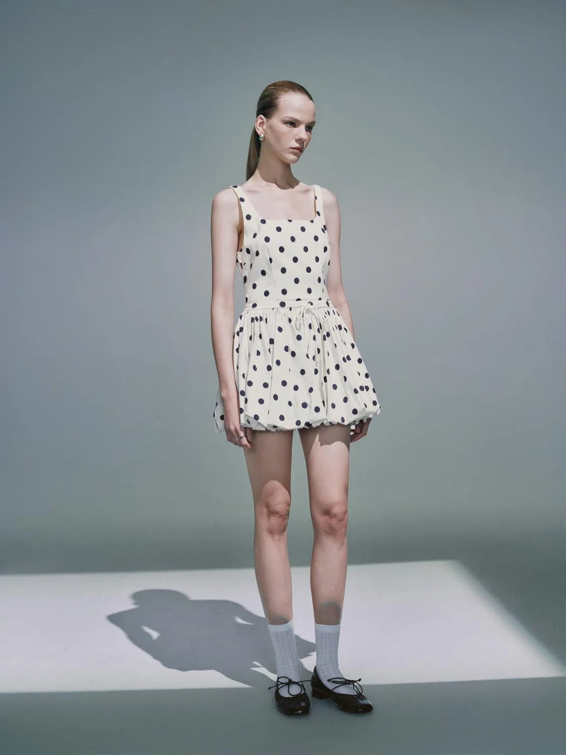Dotted Cami A-Line Dresses sold by Urban Revivo product image thumbnail 4