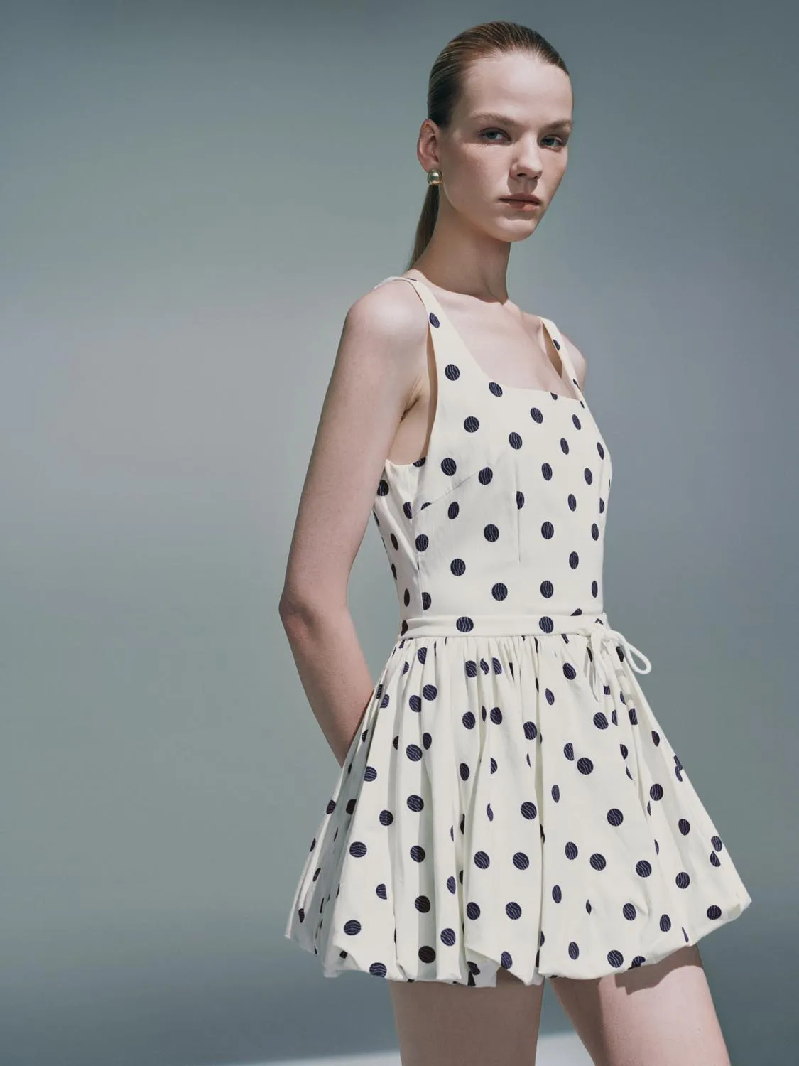 Dotted Cami A-Line Dresses sold by Urban Revivo product image thumbnail 2