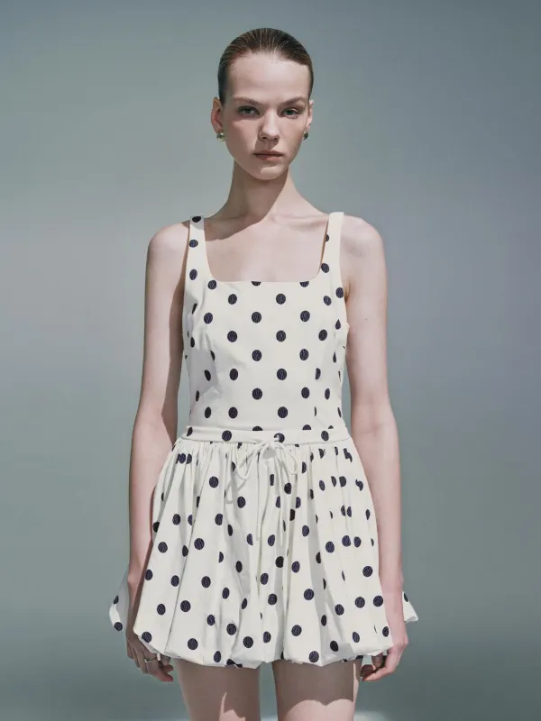 Dotted Cami A-Line Dresses sold by Urban Revivo