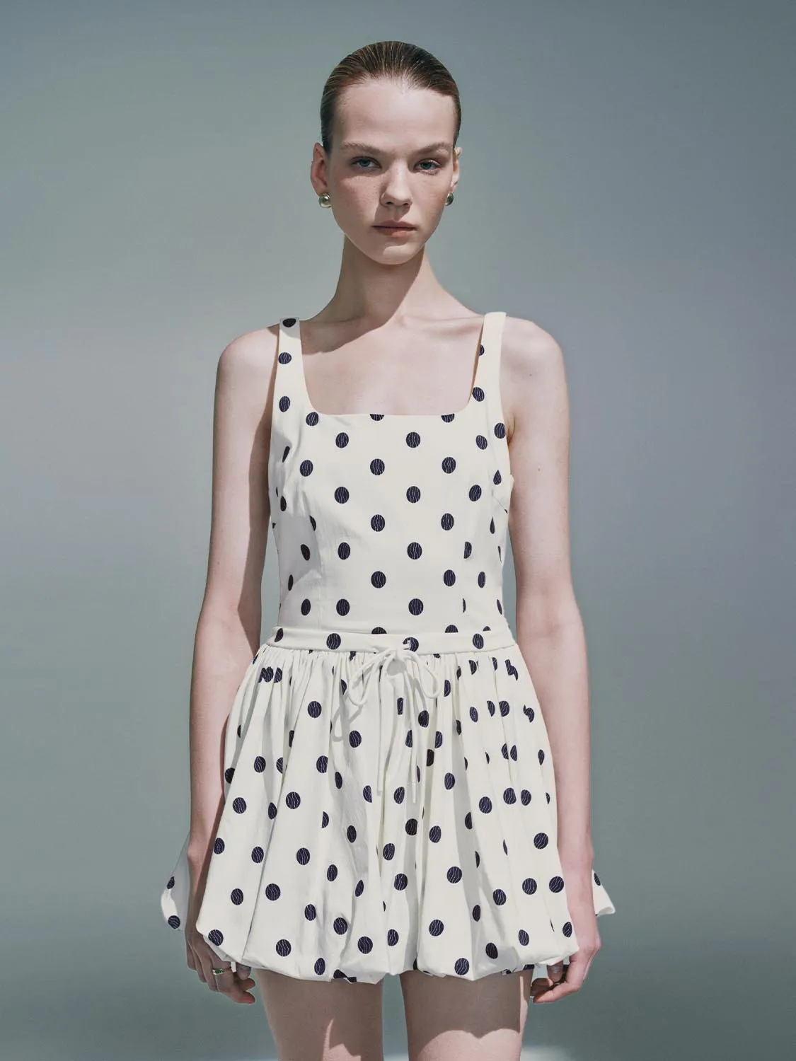 Dotted Cami A-Line Dresses sold by Urban Revivo