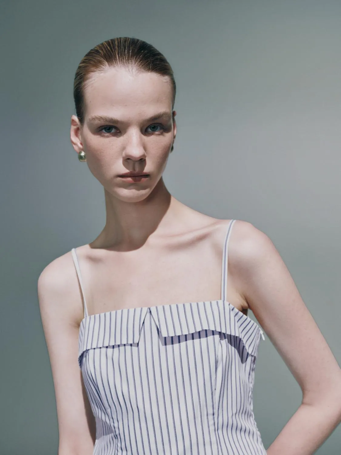 Cami Pleated Striped A-Line Dresses sold by Urban Revivo product image thumbnail 5