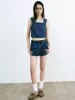 Wide Strap Denim Tank Tops sold by Urban Revivo