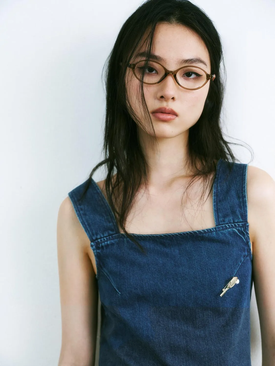 Wide Strap Denim Tank Tops sold by Urban Revivo product image thumbnail 5