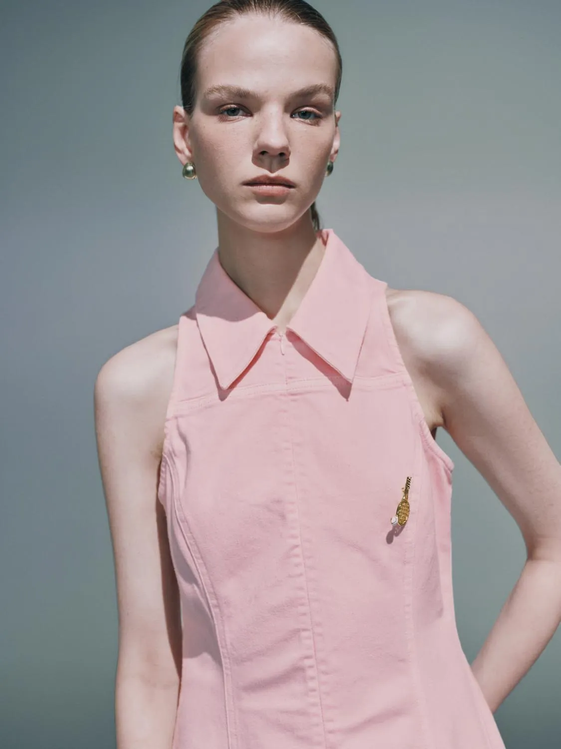 Sleeveless Denim Dresses sold by Urban Revivo product image thumbnail 3