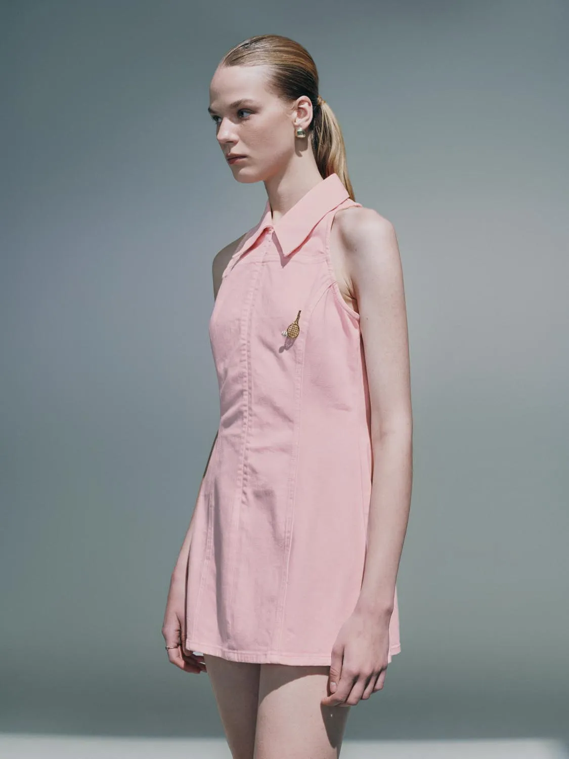 Sleeveless Denim Dresses sold by Urban Revivo product image thumbnail 2