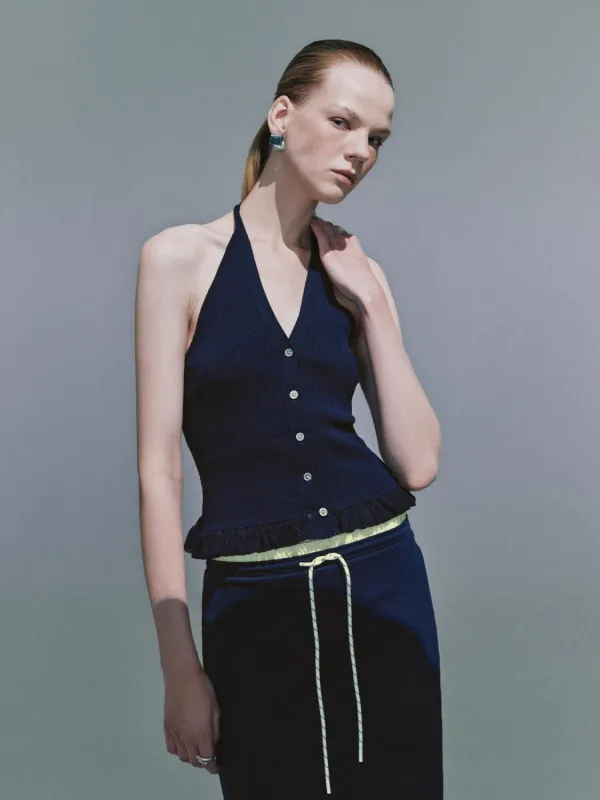 Halter Neck Cami Tops sold by Urban Revivo