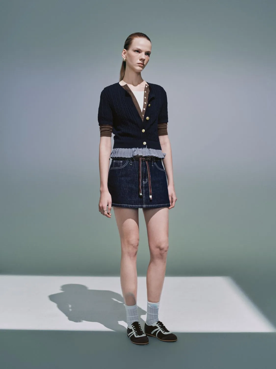 Plaid Hem Short Sleeve Cardigans sold by Urban Revivo product image thumbnail 4