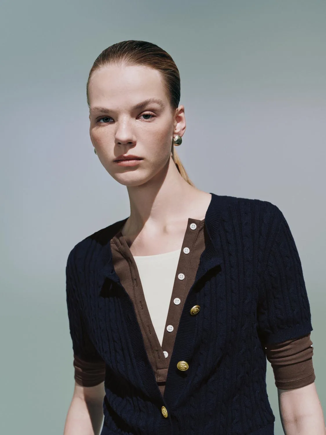 Plaid Hem Short Sleeve Cardigans sold by Urban Revivo product image thumbnail 3