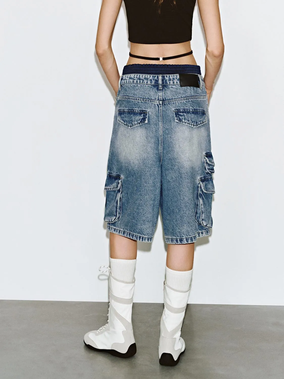 Vogue Denim Shorts sold by Urban Revivo product image thumbnail 3