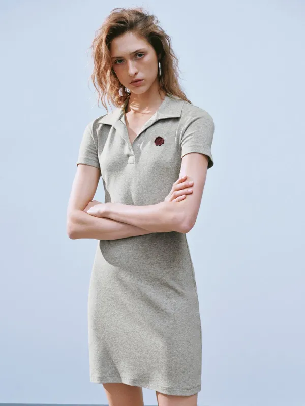 Lapel Skinny-Fit Dresses sold by Urban Revivo