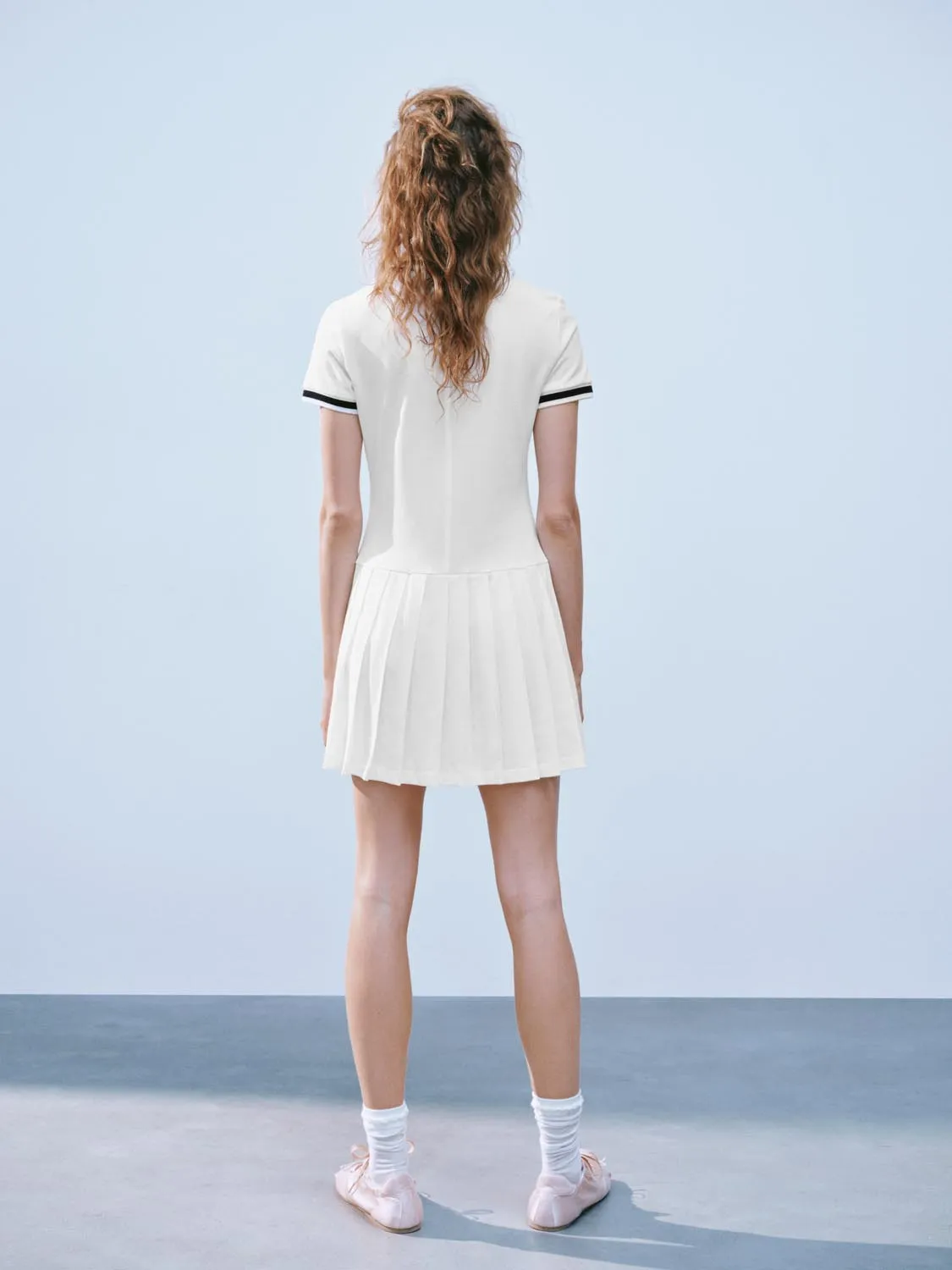 Pleated Polo Mini Dresses sold by Urban Revivo product image thumbnail 5