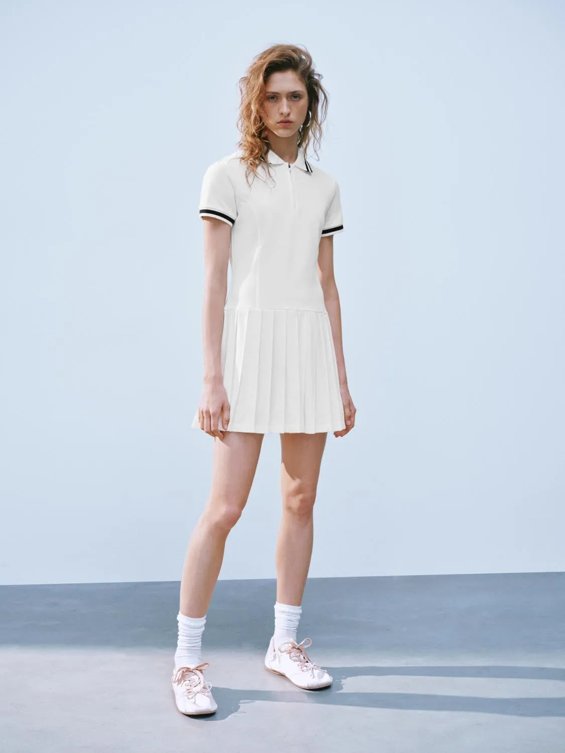 Pleated Polo Mini Dresses sold by Urban Revivo product image thumbnail 3