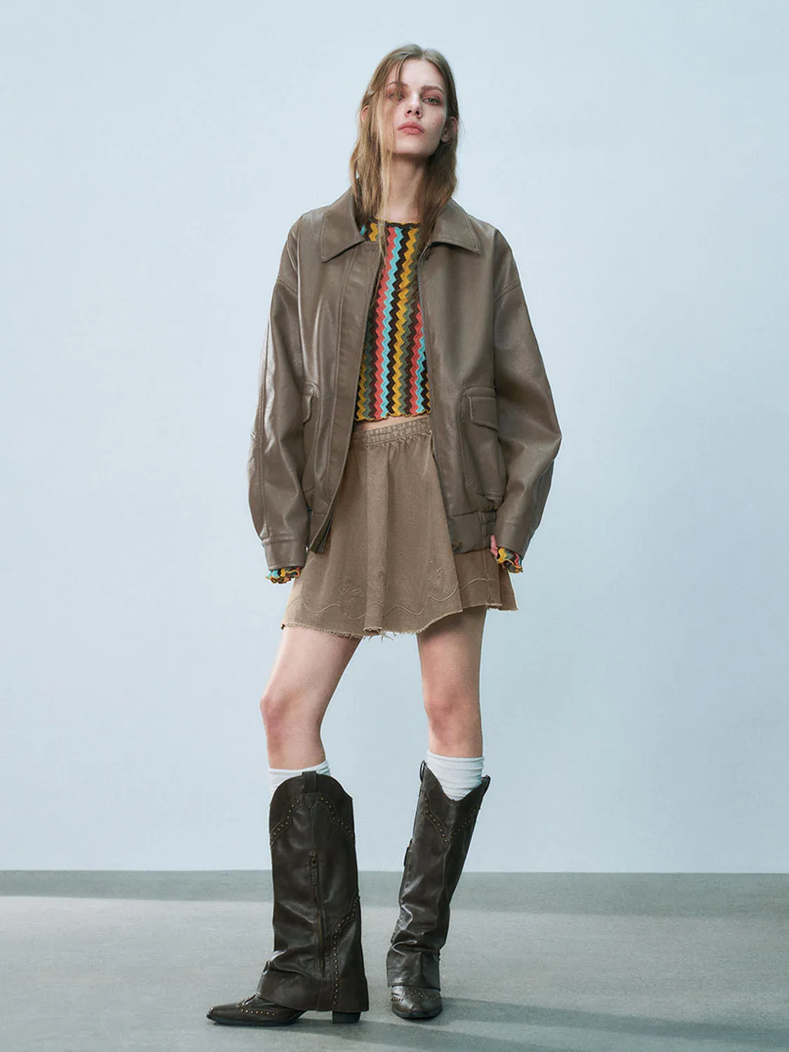 Elastic Denim Skirts sold by Urban Revivo product image thumbnail 5