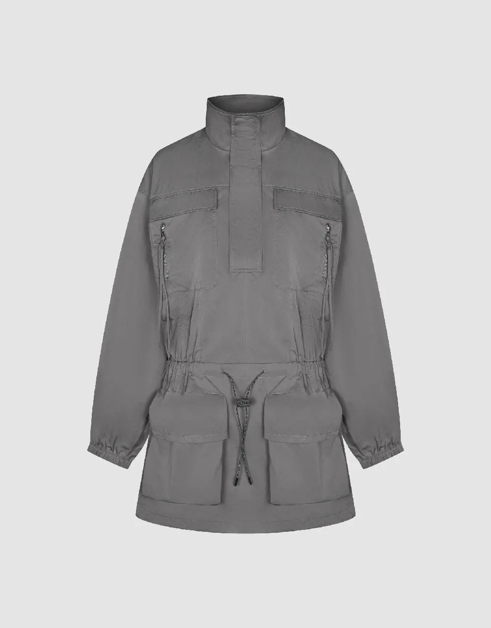 Multi Pockets Stand Collar Straight Dress sold by Urban Revivo product image thumbnail 2