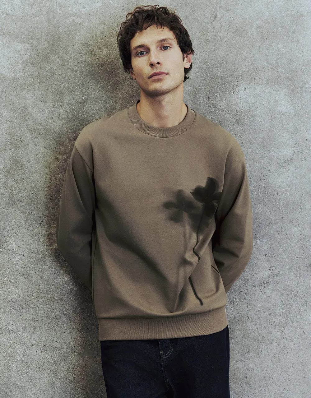 Printed Loose Straight T-Shirt sold by Urban Revivo