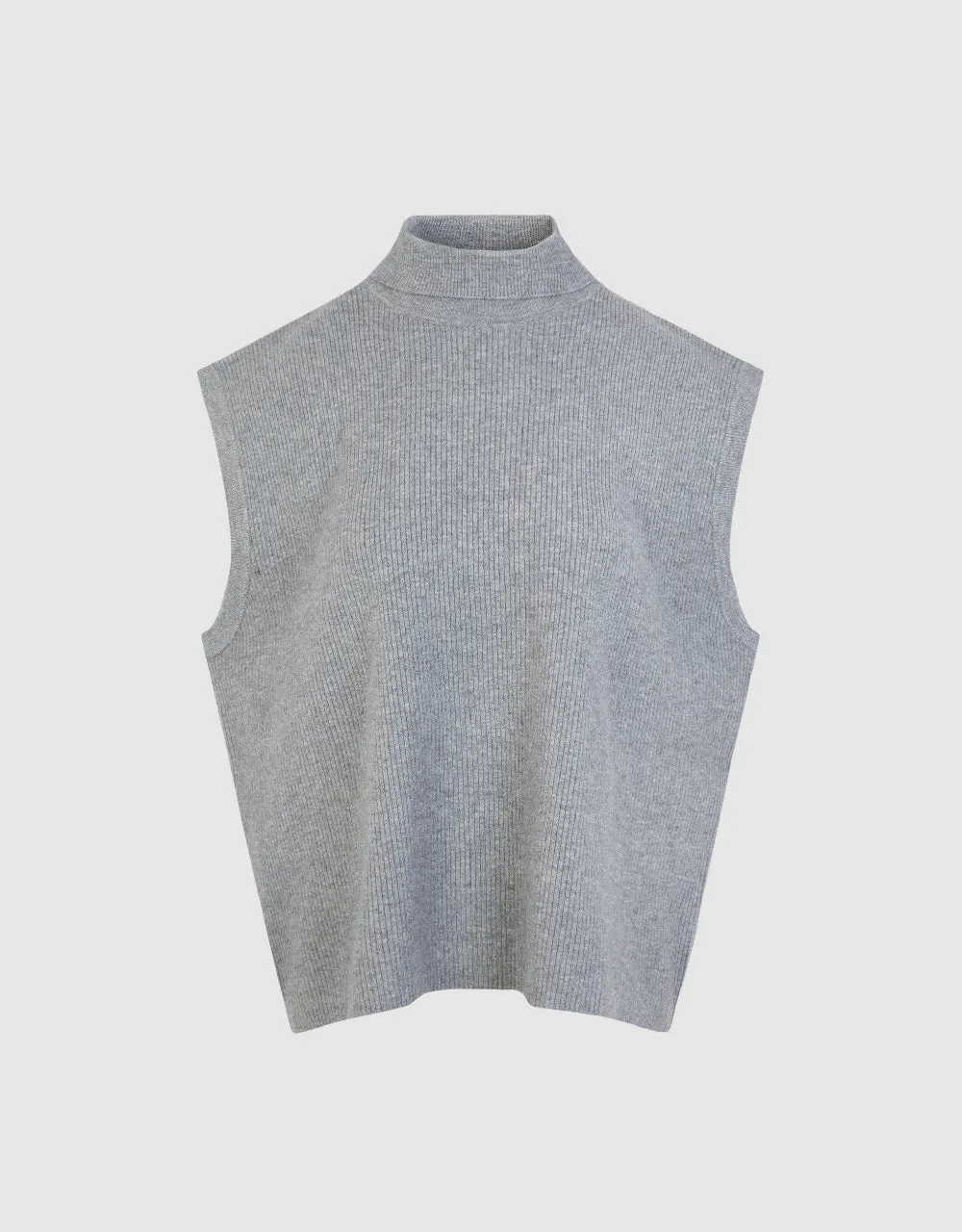 Stand Collar Knitted Vest sold by Urban Revivo product image thumbnail 2