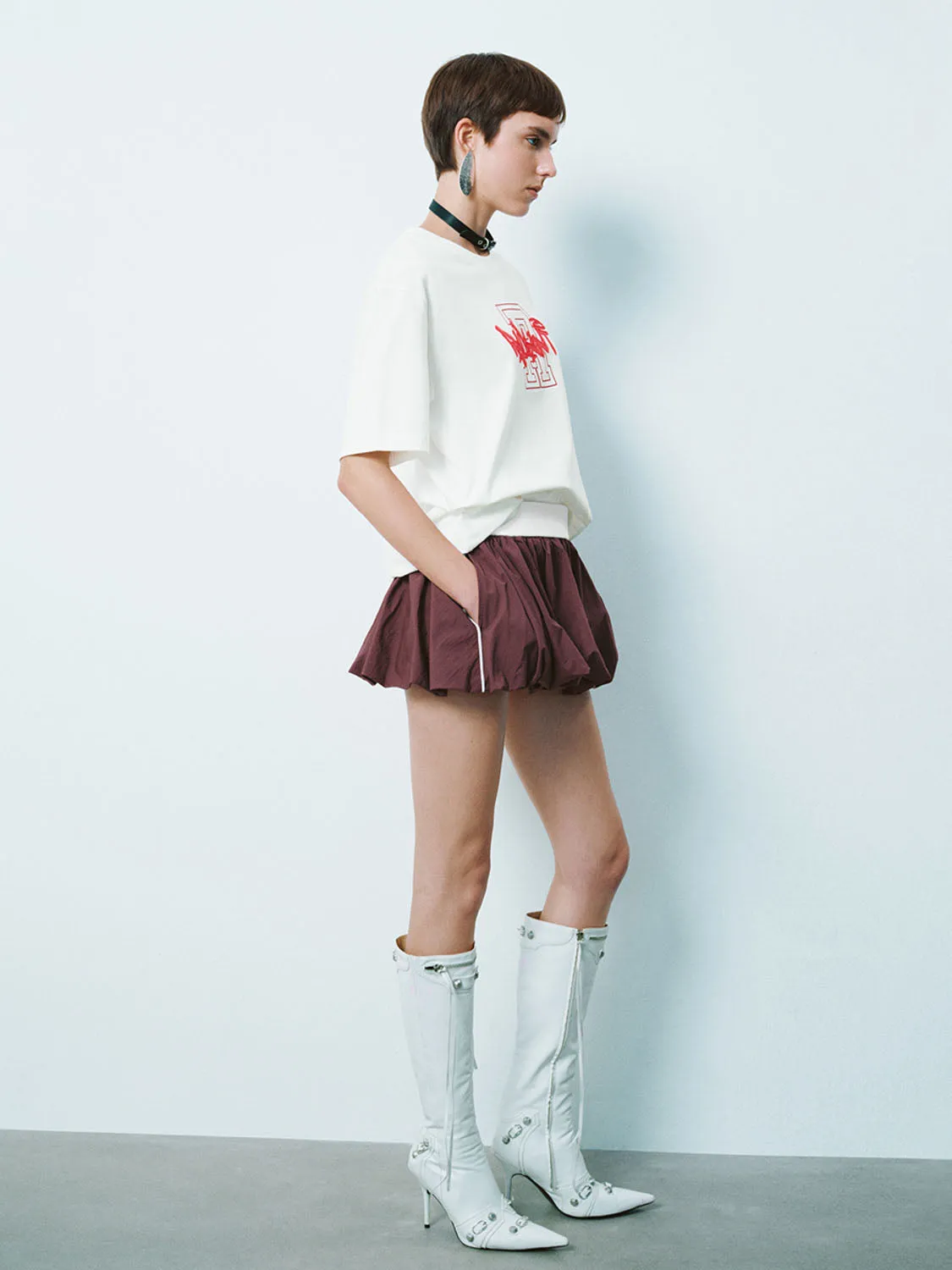 Loose Short Sleeve T-Shirts sold by Urban Revivo product image thumbnail 4